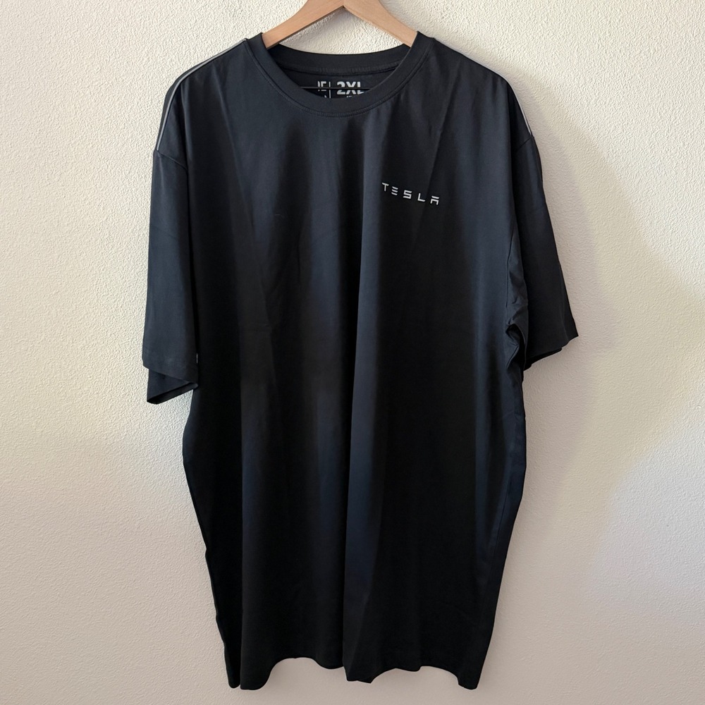TESLA Mens T-Shirt Minimalist Techwear Streetwear Gorpcore 2XL